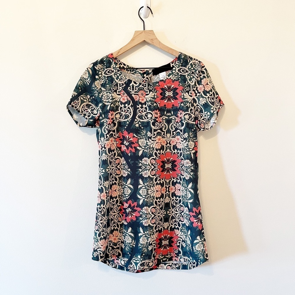 Beach Riot Zip Back Floral Mini Dress/Cover Up Size Medium